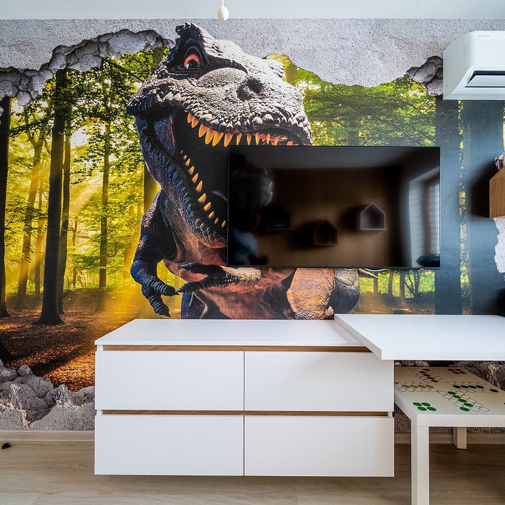 Dětský pokoj s dinosaurem