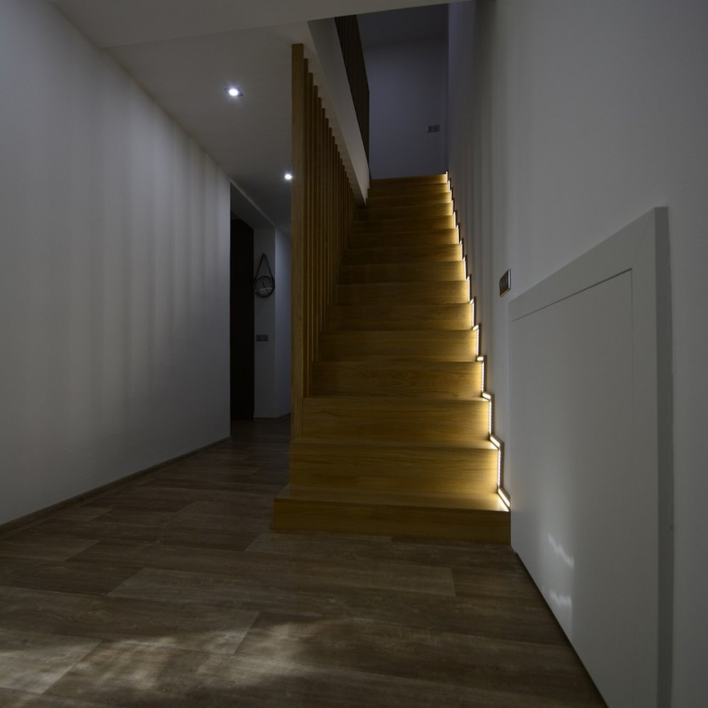 Osvětlené schodiště